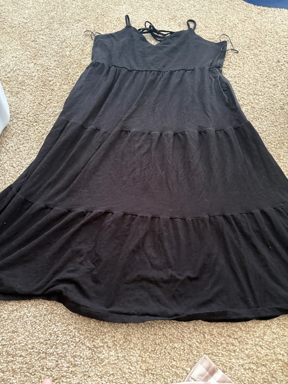 Old Navy Black Tie-Neck Maxi Dress
